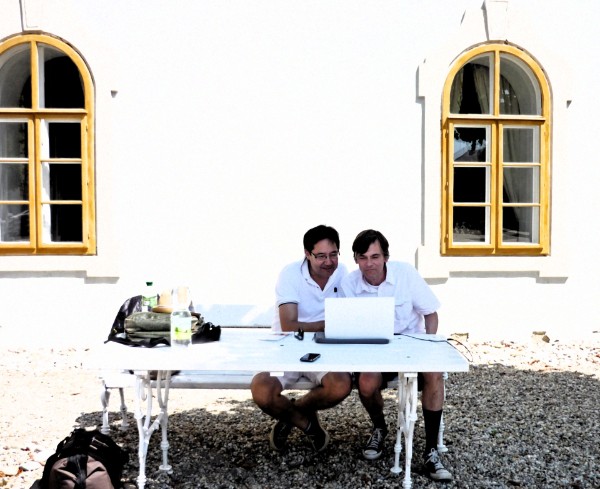 Sommerliche Arbeit im Schloss Halbthurn Österreich